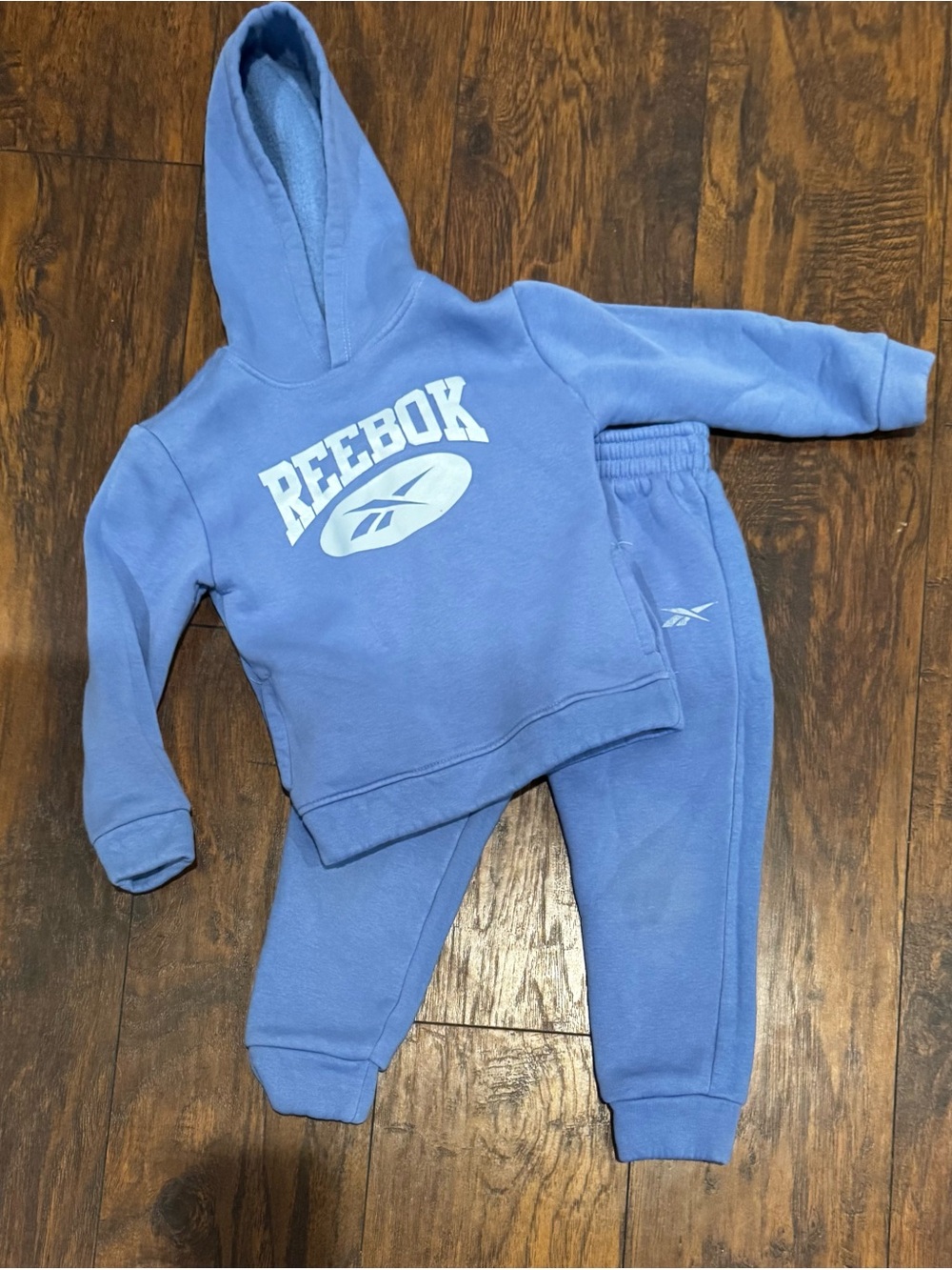 Reebok Toddler 2 Piece Hoodie Jogger Set Blue Size 4T